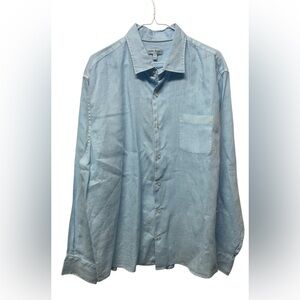 Peter Millar linen button down top